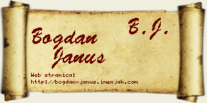 Bogdan Janus vizit kartica
